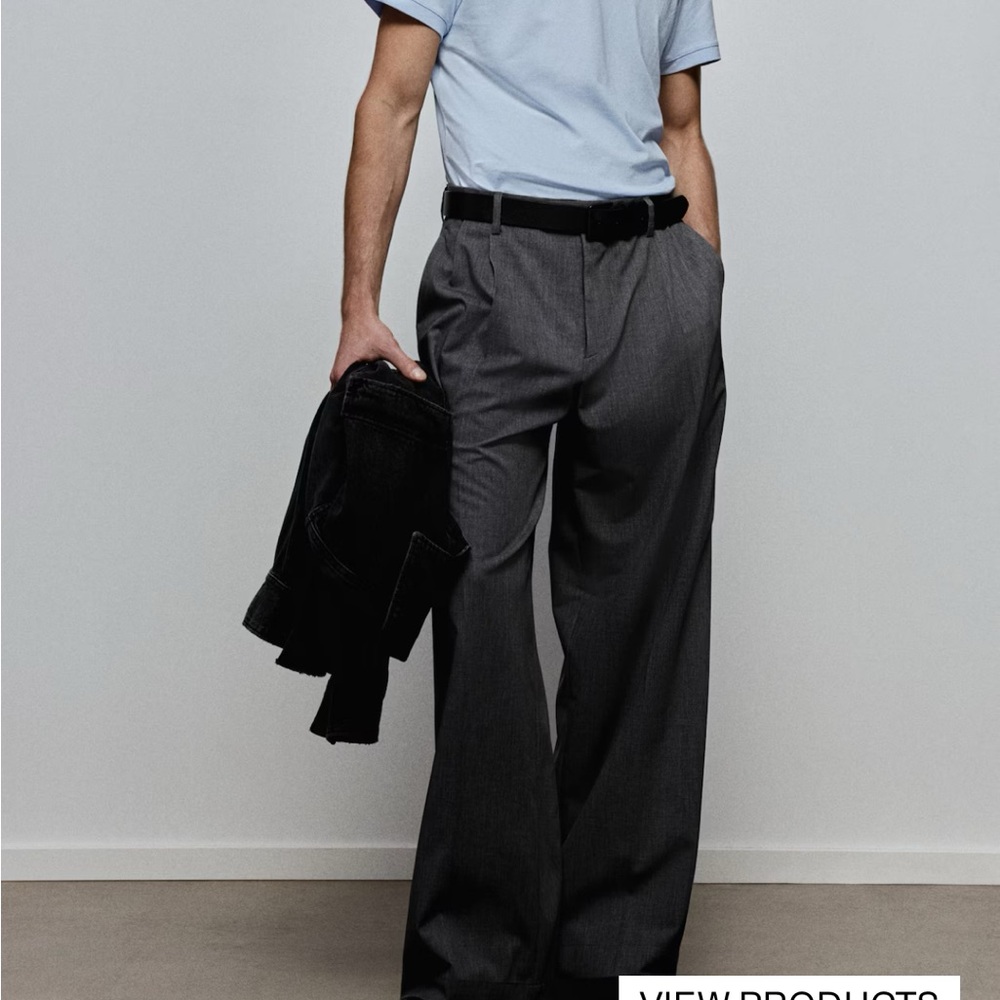 H&M Light Blue Polo Shirt